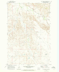 Download a high-resolution, GPS-compatible USGS topo map for Flat Top Butte NE, MT (1973 edition)