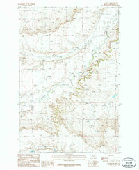 Download a high-resolution, GPS-compatible USGS topo map for Flatwillow, MT (1986 edition)