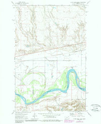 Download a high-resolution, GPS-compatible USGS topo map for Flynn Creek South, MT (1989 edition)