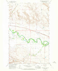 Download a high-resolution, GPS-compatible USGS topo map for Fort Belknap Siding, MT (1967 edition)