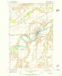 1954 Map of Fort Benton, MT, 1956 Print