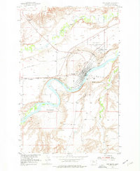 Download a high-resolution, GPS-compatible USGS topo map for Fort Benton, MT (1977 edition)