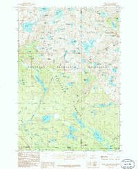 Download a high-resolution, GPS-compatible USGS topo map for Fossil Lake, MT (1986 edition)