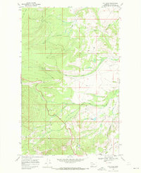 Download a high-resolution, GPS-compatible USGS topo map for Fox Creek, MT (1972 edition)