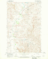 Download a high-resolution, GPS-compatible USGS topo map for Frank Coulee, MT (1970 edition)