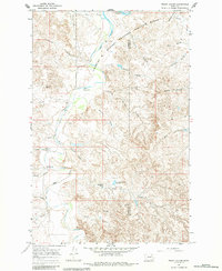 Download a high-resolution, GPS-compatible USGS topo map for Frank Coulee, MT (1984 edition)