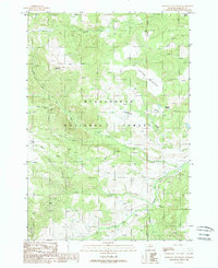 Download a high-resolution, GPS-compatible USGS topo map for Freezeout Mountain, MT (1988 edition)