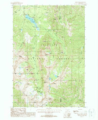 Download a high-resolution, GPS-compatible USGS topo map for Fridley Peak, MT (1988 edition)