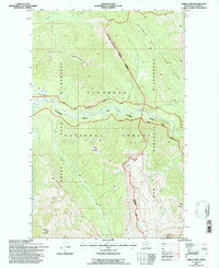 Download a high-resolution, GPS-compatible USGS topo map for Gable Peaks, MT (1997 edition)