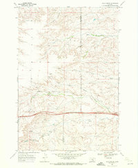 preview thumbnail of historical topo map of Yellowstone County, MT in 1969