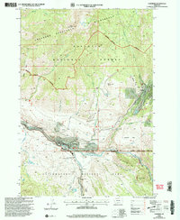 Download a high-resolution, GPS-compatible USGS topo map for Gardiner, MT (2005 edition)
