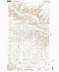 Download a high-resolution, GPS-compatible USGS topo map for Garland Creek, MT (1984 edition)