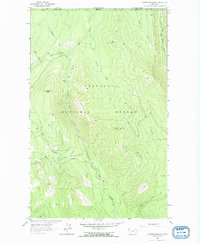 Download a high-resolution, GPS-compatible USGS topo map for Garver Mountain, MT (1966 edition)