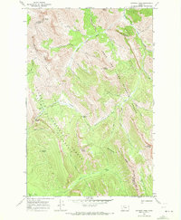 Download a high-resolution, GPS-compatible USGS topo map for Gateway Pass, MT (1972 edition)