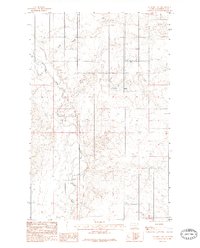preview thumbnail of historical topo map of Roosevelt County, MT in 1983