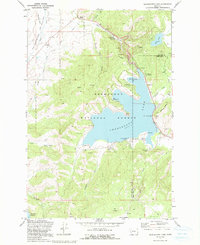 Download a high-resolution, GPS-compatible USGS topo map for Georgetown Lake, MT (1991 edition)