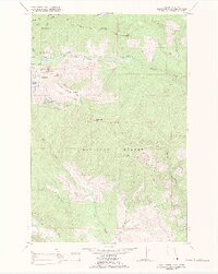 preview thumbnail of historical topo map of Missoula County, MT in 1988