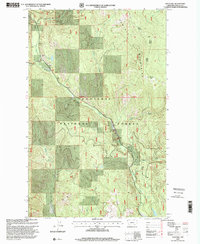 preview thumbnail of historical topo map of Lincoln County, MT in 1997