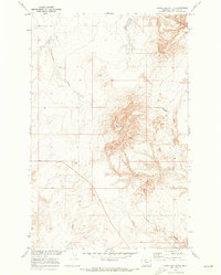 Download a high-resolution, GPS-compatible USGS topo map for Goose Bill Butte, MT (1973 edition)