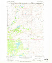 Download a high-resolution, GPS-compatible USGS topo map for Goose Lake, MT (1972 edition)