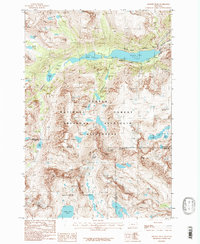 Download a high-resolution, GPS-compatible USGS topo map for Granite Peak, MT (1986 edition)