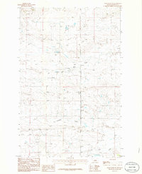 Download a high-resolution, GPS-compatible USGS topo map for Grass Range NE, MT (1986 edition)