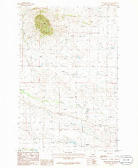 Download a high-resolution, GPS-compatible USGS topo map for Grass Range NW, MT (1986 edition)