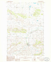 Download a high-resolution, GPS-compatible USGS topo map for Grass Range, MT (1986 edition)