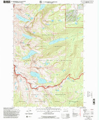 Download a high-resolution, GPS-compatible USGS topo map for Gray Wolf Lake, MT (1996 edition)