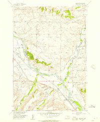Download a high-resolution, GPS-compatible USGS topo map for Greycliff, MT (1957 edition)