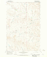 preview thumbnail of historical topo map of Garfield County, MT in 1967