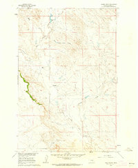 Download a high-resolution, GPS-compatible USGS topo map for Hagen Ranch, MT (1962 edition)