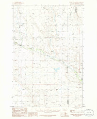 Download a high-resolution, GPS-compatible USGS topo map for Halbert Creek South, MT (1986 edition)