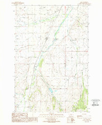 Download a high-resolution, GPS-compatible USGS topo map for Hall, MT (1989 edition)