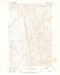 preview thumbnail of historical topo map of Meagher County, MT in 1951