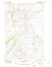Download a high-resolution, GPS-compatible USGS topo map for Hanson Reservoir, MT (1975 edition)