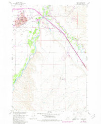 Download a high-resolution, GPS-compatible USGS topo map for Hardin, MT (1980 edition)
