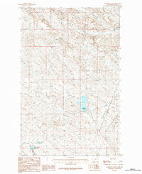 Download a high-resolution, GPS-compatible USGS topo map for Hardpan Coulee, MT (1984 edition)