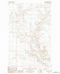 Download a high-resolution, GPS-compatible USGS topo map for Harlem NW, MT (1984 edition)