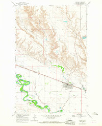 Download a high-resolution, GPS-compatible USGS topo map for Harlem, MT (1967 edition)