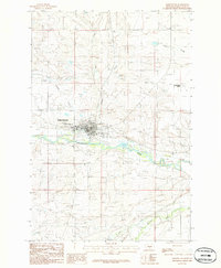 Download a high-resolution, GPS-compatible USGS topo map for Harlowton, MT (1986 edition)