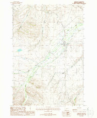 Download a high-resolution, GPS-compatible USGS topo map for Harrison, MT (1988 edition)