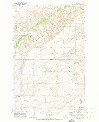 Download a high-resolution, GPS-compatible USGS topo map for Harwood Bench, MT (1973 edition)