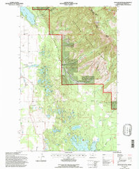 Download a high-resolution, GPS-compatible USGS topo map for Hash Mountain, MT (1996 edition)