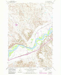 Download a high-resolution, GPS-compatible USGS topo map for Hathaway, MT (1985 edition)