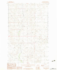 Download a high-resolution, GPS-compatible USGS topo map for Hauck Coulee, MT (1983 edition)