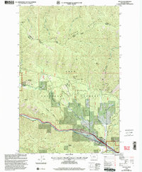 Download a high-resolution, GPS-compatible USGS topo map for Haugan, MT (2003 edition)