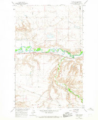 preview thumbnail of historical topo map of Hill County, MT in 1964