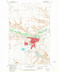 preview thumbnail of historical topo map of Havre, MT in 1964