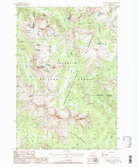 Download a high-resolution, GPS-compatible USGS topo map for Haystack Peak, MT (1988 edition)